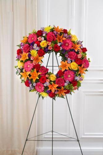 Serene Blessings Wreath In Bright