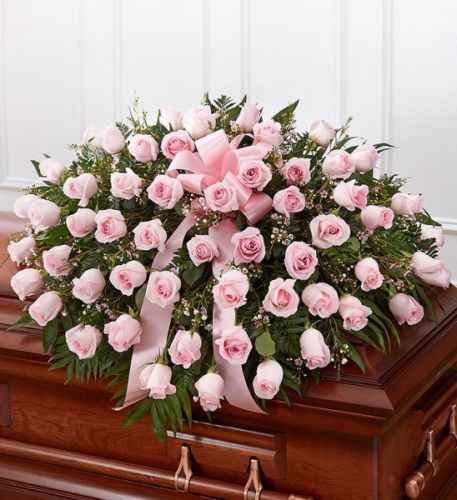 Rose Half Casket In Pink