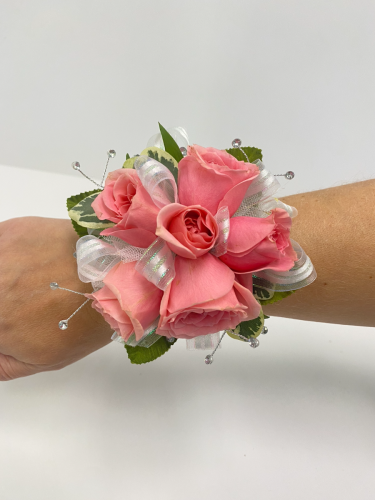 Pink Spray Rose Corsage